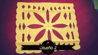 PAPEL PICADO  UNA FLOR [upl. by Joye]