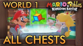 Mario  Rabbids Kingdom Battle  All Chest Locations World 1 [upl. by Naek]