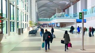 Arriving in Istanbul Airport Terminal Tour amp Walk to the Exit [upl. by Lydell]