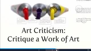 Art Critique The Four Steps [upl. by Godard]