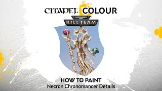 How to Paint Necron Chronomancer Details [upl. by Lonyer]