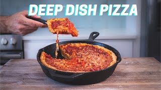 The 4 keys to make perfect CHICAGO DEEP DISH pizza every time [upl. by Arfihs]