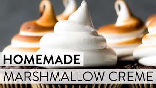 Homemade Marshmallow Creme Frosting  Sallys Baking Recipes [upl. by Raskind]