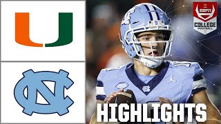 Miami Hurricanes vs North Carolina Tar Heels  Full Game Highlights [upl. by Akeimahs]