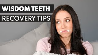 Wisdom Teeth Extractions RECOVERY TIPS How To Heal Fast [upl. by Conah]