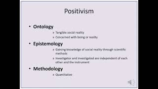 Research Paradigms  Philosophy of Research [upl. by Grantham]