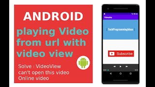 Android playing video from url with video view [upl. by Enilecram]