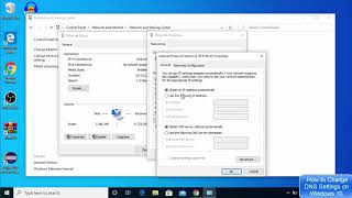 Change DNS To Google In Windows 10  How to Set Up 8888 DNS Server for Windows 10 [upl. by Nahtan717]