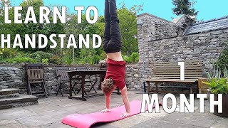 Learn to Handstand FAST  Handstand in 1 Month Tutorial [upl. by Hna721]