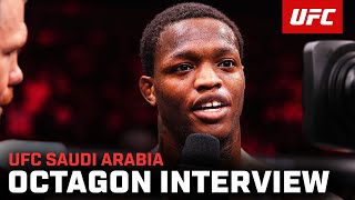 Terrance McKinney Octagon Interview  UFC Saudi Arabia [upl. by Ecerahc]