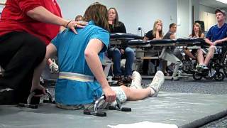 Preambulation exercises for paraplegics [upl. by Rothstein]