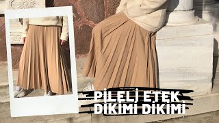 PİLELİ ETEK DİKİMİ  DIY [upl. by Aciraa522]