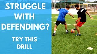 1v1 Defending Drill  Become The Ultimate Defender In Soccer [upl. by Aseneg]