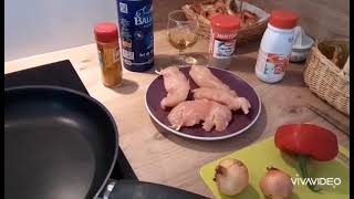 aiguillettes de poulet au curry blanc de poulet [upl. by Neeron]