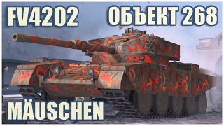 FV4202 Object 268 amp Mäuschen • WoT Blitz Gameplay [upl. by Naerol]