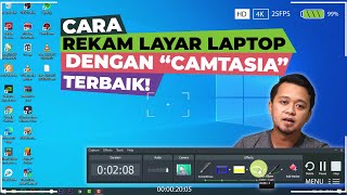 Cara Merekam Layar Laptop  Suara  Face cam dengan CAMTASIA  LENGKAP [upl. by Kcirrej835]