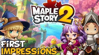 MapleStory 2 First Impressions quotIs It Worth Playingquot [upl. by Arot]