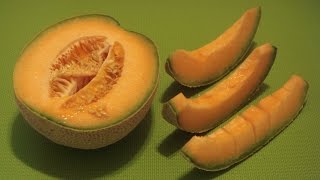 Cantaloupe Melon How to Eat Cantaloupe Fruit [upl. by Aila]