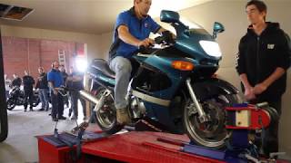 Kawasaki ZZR 600 on Dyno [upl. by Jeanie588]