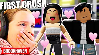 LIFE AS A TEENAGER FIRST CRUSH BROOKHAVEN ROLEPLAY  JKREW GAMING [upl. by Eihcra]