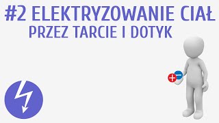 Elektryzowanie ciał przez tarcie i dotyk 2  Elektrostatyka [upl. by Irme]