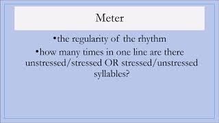 How to Identify Rhythm and Meter in Poetry [upl. by Niroht]