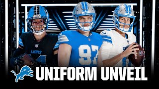 Detroit Lions unveil new uniforms [upl. by Broida]