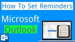 How to Set Reminders in Microsoft Outlook [upl. by Quill]