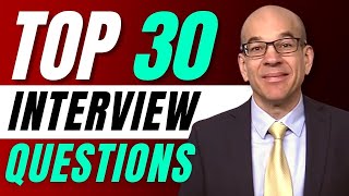 Top 30 Interview Questions  From a recruiters hiring playbook [upl. by Richel]