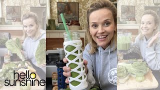 Reese Witherspoons favorite green smoothie recipe courtesy of Kerry Washington [upl. by Toile]