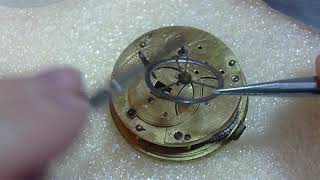 How I take apart a Verge Fusee pocket watch [upl. by Hanleigh513]