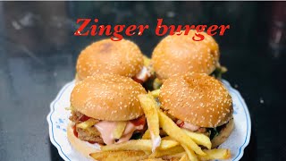 Zinger burger recipe [upl. by Mylor]