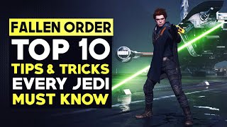 STAR WARS JEDI Fallen Order  TOP 10 TIPS amp TRICKS Every Jedi Should Know Beginners Guide [upl. by Lynd192]