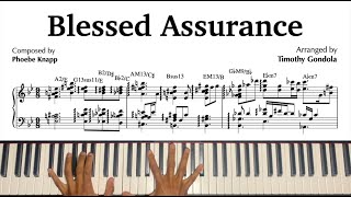 Blessed Assurance Gospel Jazz Arrangement amp Transcription [upl. by Clarisse]