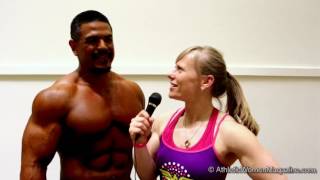 Wendy Lindquist Interviews Male Bodybuilder [upl. by Hcahsem]