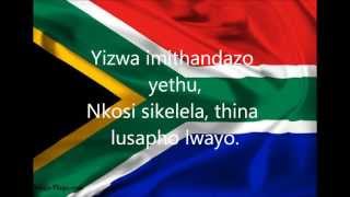 South African National Anthem with lyrics [upl. by Minabe]