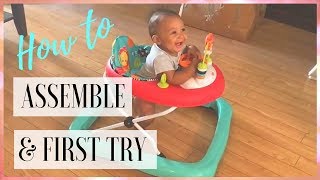 Baby Walker How To Assemble Bright Starts WalkABout Walker  THIS YEAR [upl. by Nibbs]