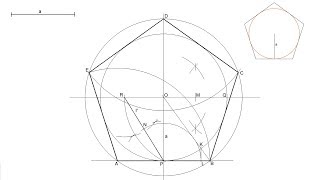 Pentágono regular dada su apotema [upl. by Afirahs]