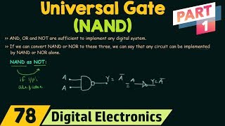 NAND Gate as Universal Gate Part 1 [upl. by Natsirt]