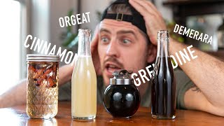 4 EASY to Make Cocktail Syrups  grenadine amp orgeat [upl. by Gotthard]