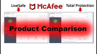 McAfee LiveSafe vs McAfee Total Protection  PC Security Comparison [upl. by Namron]