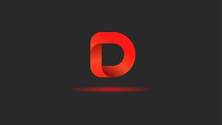 Modern D Letter Logo Design  Adobe Illustrator Tutorials  Graphic Hunters [upl. by Odlawso]