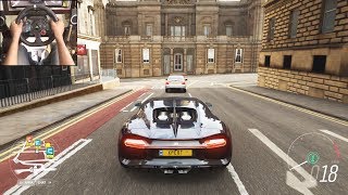 Bugatti Chiron  Forza Horizon 4  Logitech g29 gameplay [upl. by Annunciata229]