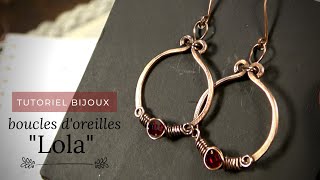 tutoriel Boucles dOreilles simples [upl. by Tressa223]