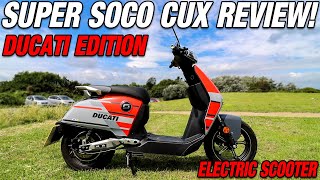 Super Soco CUx Review  Small bike MASSIVE FUN [upl. by Eenitsed609]