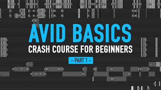 Avid for beginners PART 1  Crash course in Avid Media Composer  101 basic tutorial [upl. by Novonod]