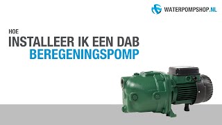 Aansluiten  installeren DAB beregeningspomp  hydrofoorpomp [upl. by Yim]