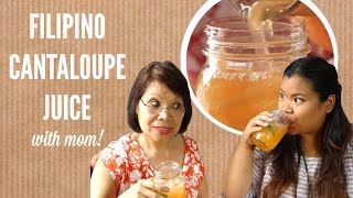 Melon Filipino Cantaloupe Juice  Cook n Chat [upl. by Ernie459]