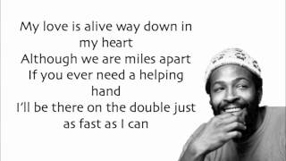 Marvin Gaye  Aint No Mountain High Enough  Lyrics [upl. by Pihc]