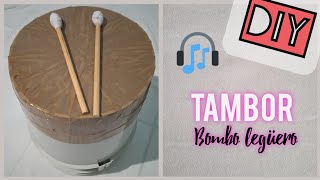 DIY Tambor  Bombo legüero con materiales reciclados [upl. by Prochoras]